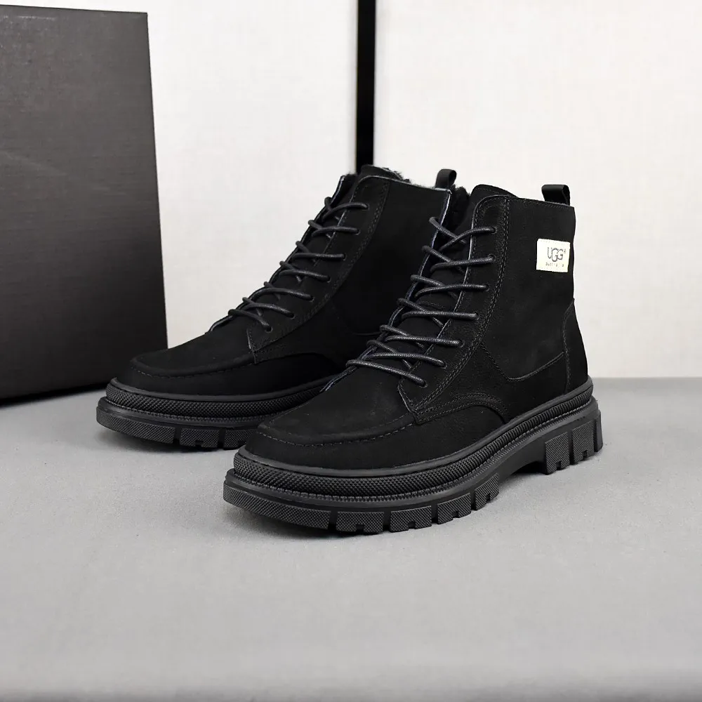 PP520👟👟👟【ugg】The upper is made of waterproof nubuck, real wool lining, and non-slip rubber sole. Warm and comfortable, a must-have in winter! Men's size 38-44 (custom-made size 45 is non-refundable).
